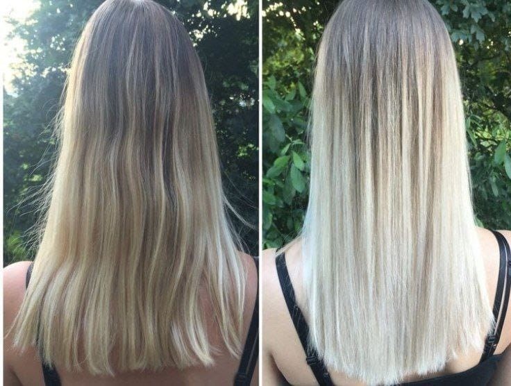 Set pentru parul blond/argintiu /gri