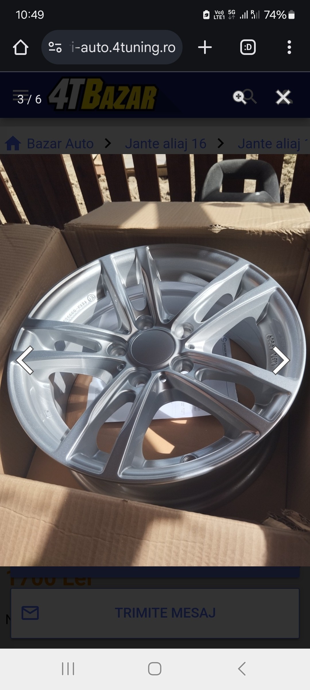 Jante aliaj noi 16 zoll marca Rial, gama Bmw noi TELEFON 0774579101