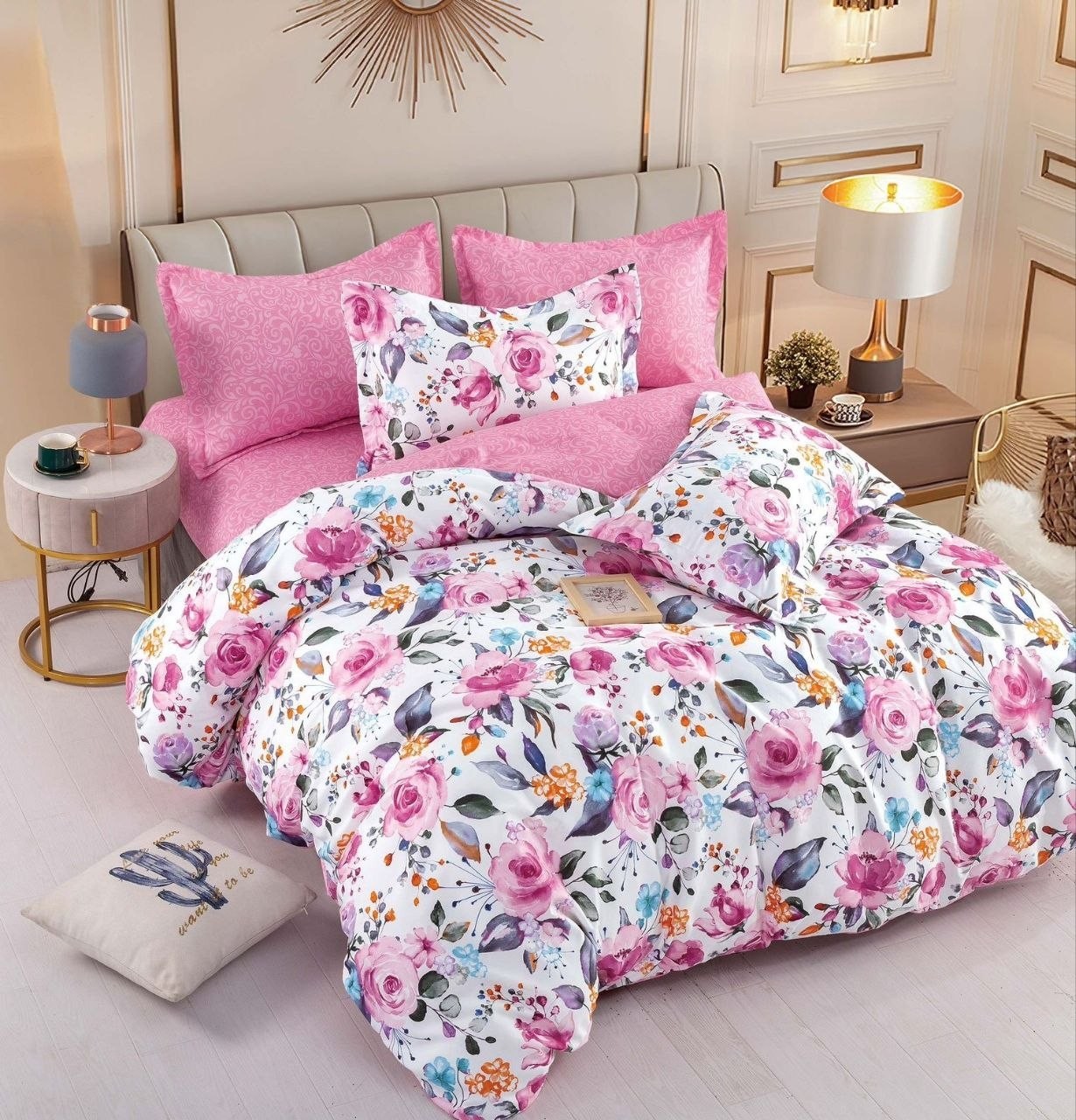 OMG‼️😳😲🤩😍 Nu-i așa că vrei și tu? ⭐⭐⭐⭐⭐  🔰 Finet 6 Piese Calitate Premium 🔰 IDENTICE CU POZA DE PREZENTARE  ➡️ Preț REDUS - 199 lei - cearceaf pentru pat 230x250cm - cearceaf pentru pilotă 200x230cm - două fețe de pernă 50x70cm - două fețe de pernă 70x70c
