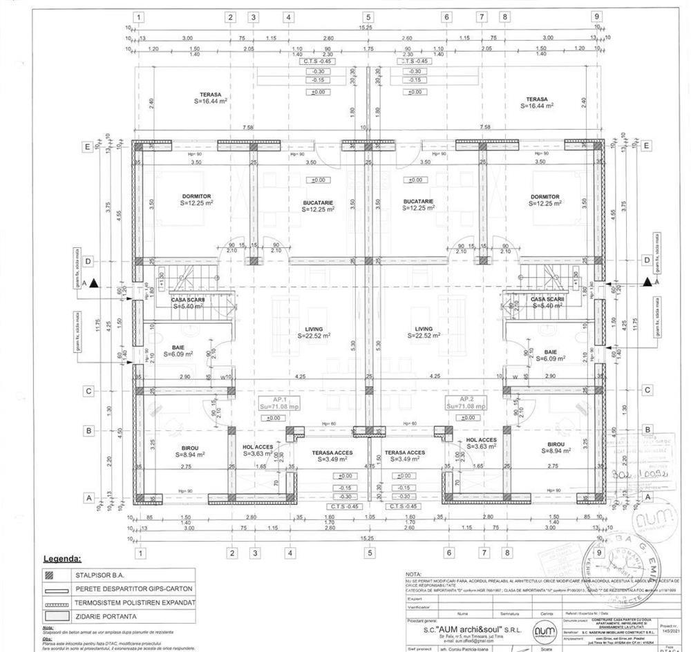 1/2 Duplex P+M