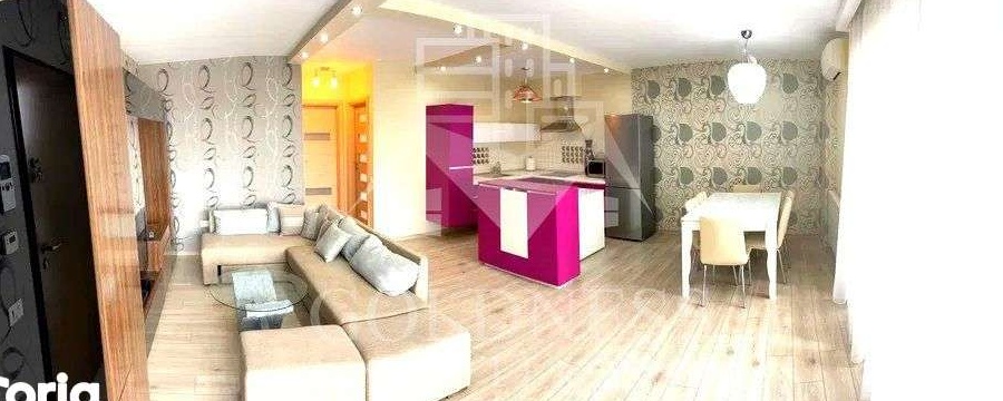 2 camere, mobilat modern, central, AC, parcare subterana, bloc nou