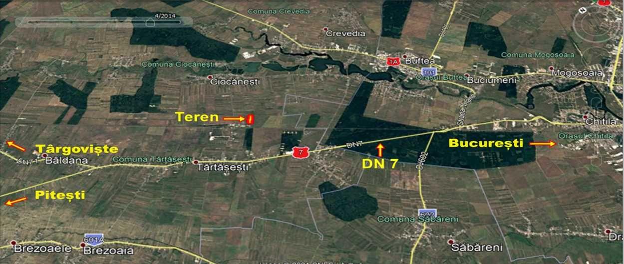 20.028 mp teren extravilan agricol / industrial Ciocănești – Dâmbovița
