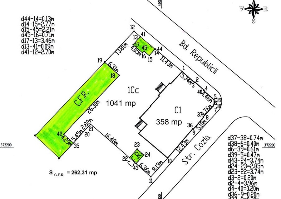 (407) Spatiu comercial pentru sevicii, 1041 mp teren central