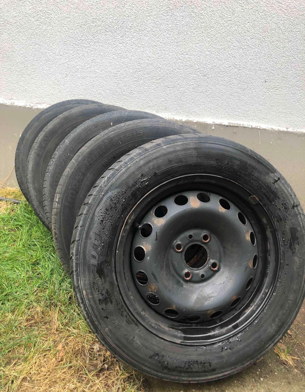 5 Jante + Cauciucuri 185/65 R14