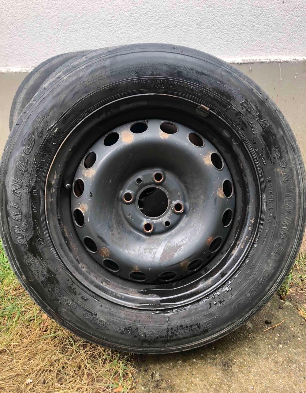 5 Jante + Cauciucuri 185/65 R14