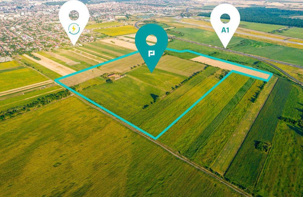 50 ha teren compact, Bujac