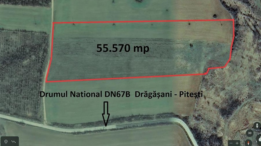 5.5 ha intravilan judetul Olt 3.2 euro/mp comasat 100%