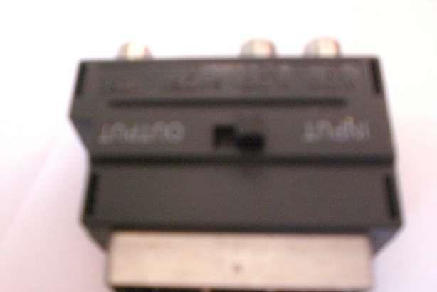 Adaptor scart-3 x rca cu optiune IN-OUT