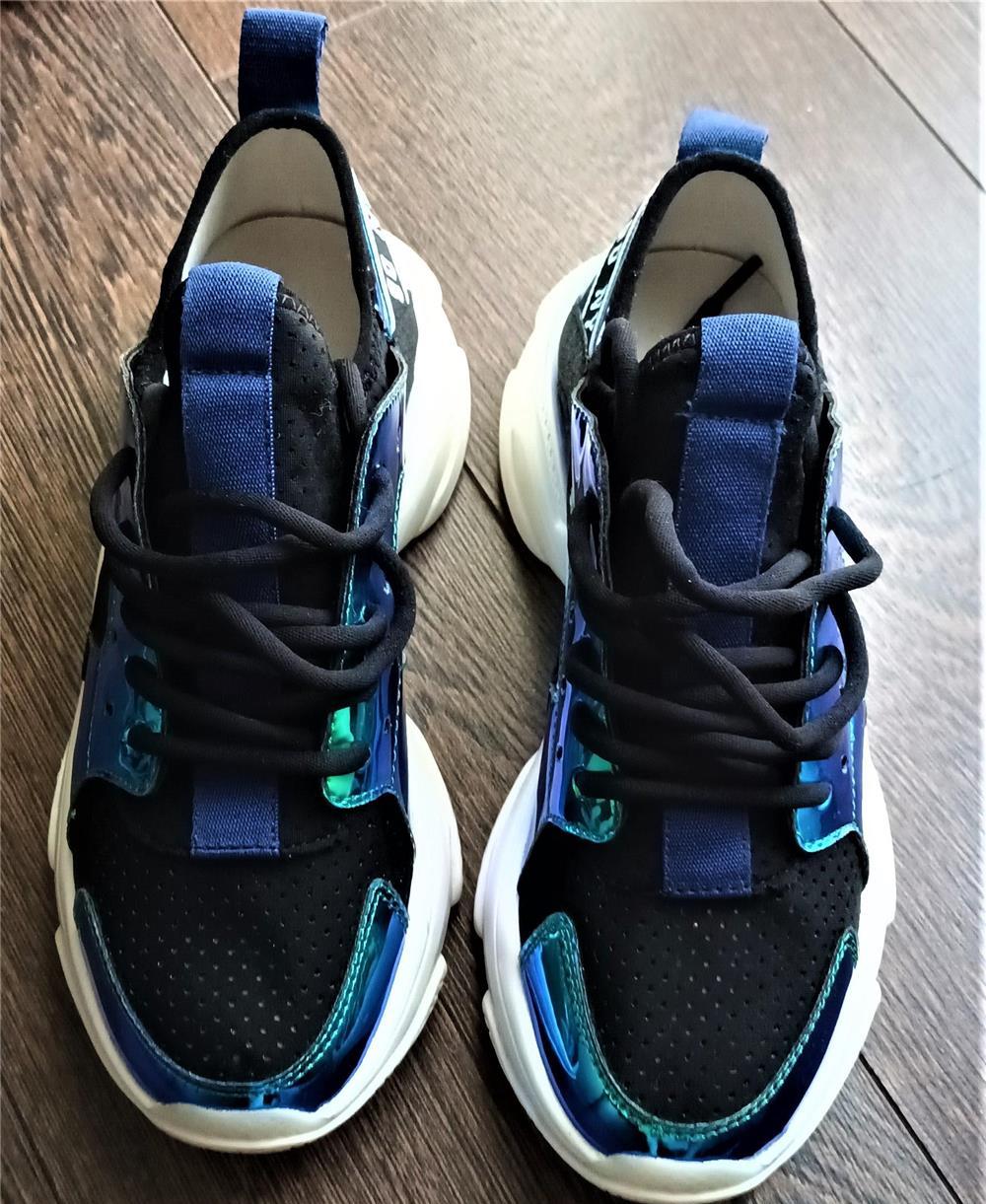 adidasi dama STEVE MADDEN, negru mov metalizat, trainers, sneakers