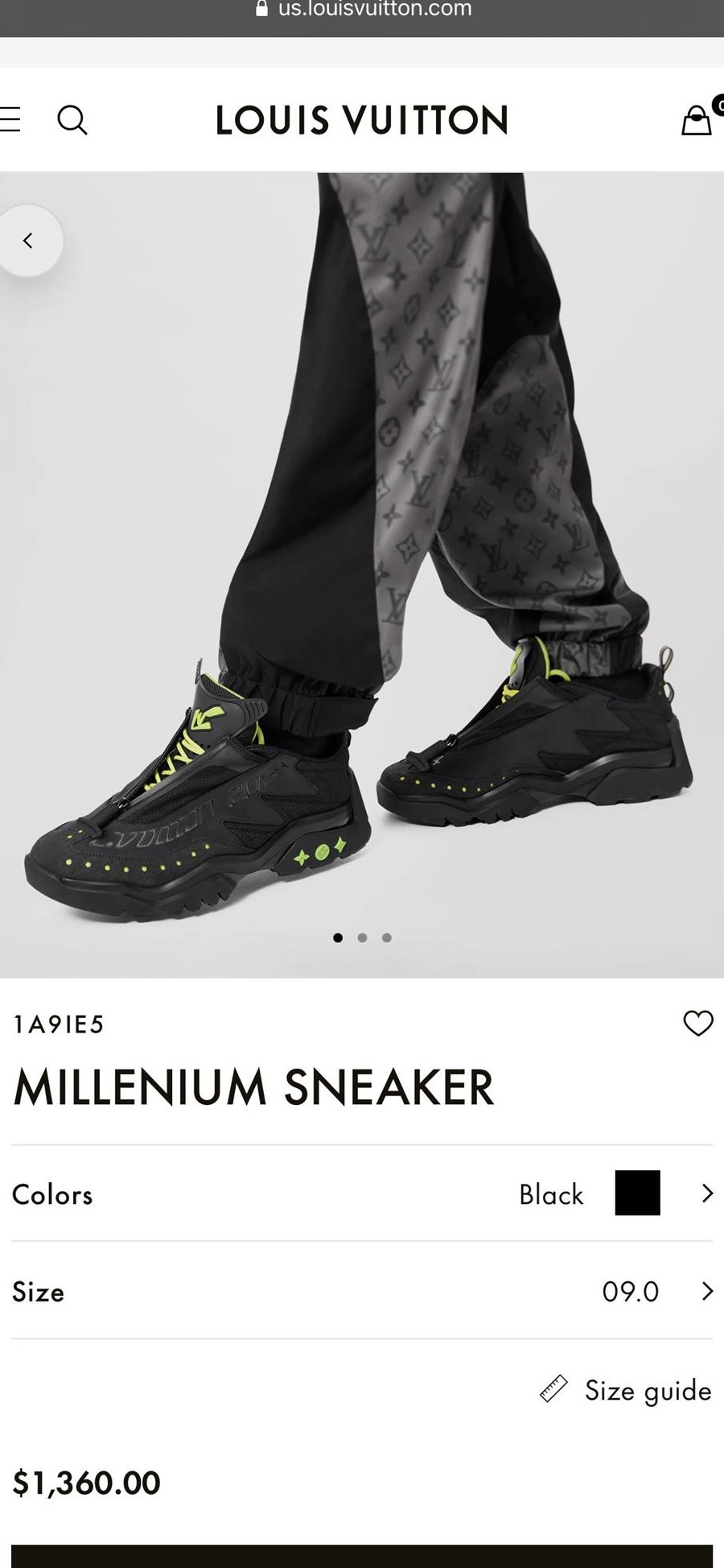 Adidasi sneakers LV vuitton millenium 2054