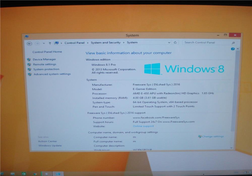 All in one MSI AMD ms-AA53, LCD 20" Multi-Touch, Usb 3, HDMI, ddr 3