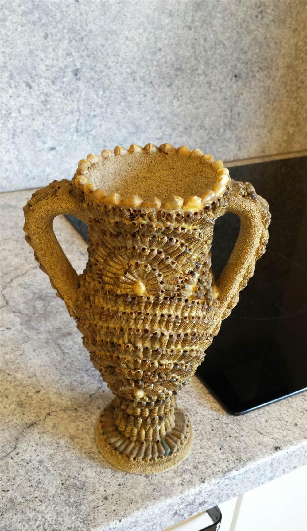 Amfora ceramica/scoici vintage