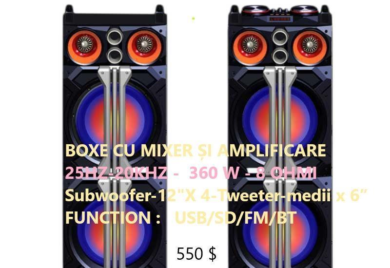 Amplificatoare cu stick - microfon - cabluri - mufe - difuzoare - mixere ( foto 1- 6 )
