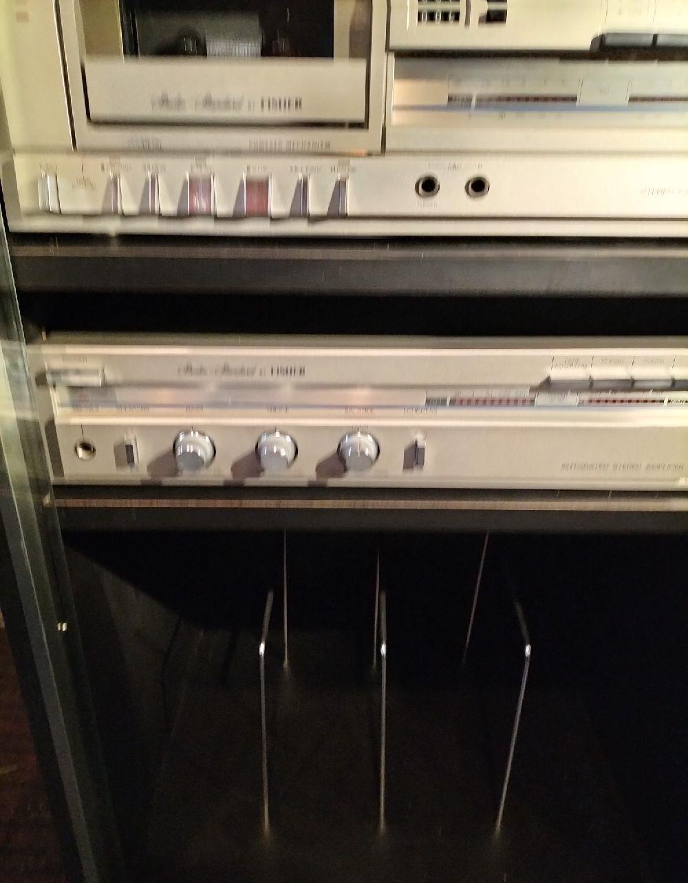 Amplificator Fisher , tuner,deck, pickup Rack linie audio