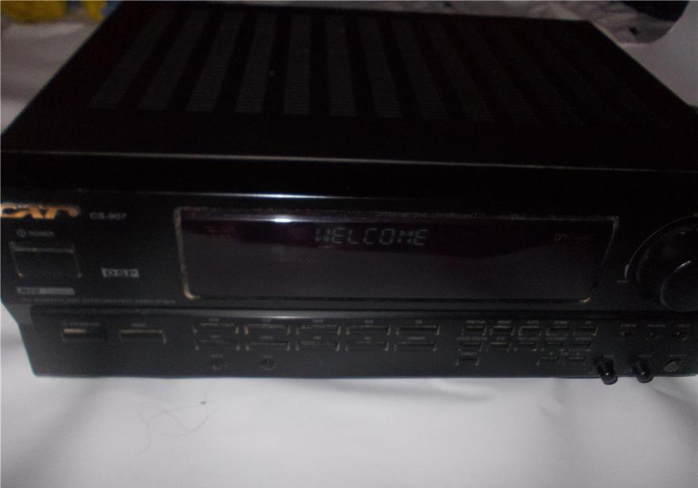 Amplificator tuner CAT CS-907 scrie WELCOME pe display trebuie schimbat rezistor la sursa alimentare