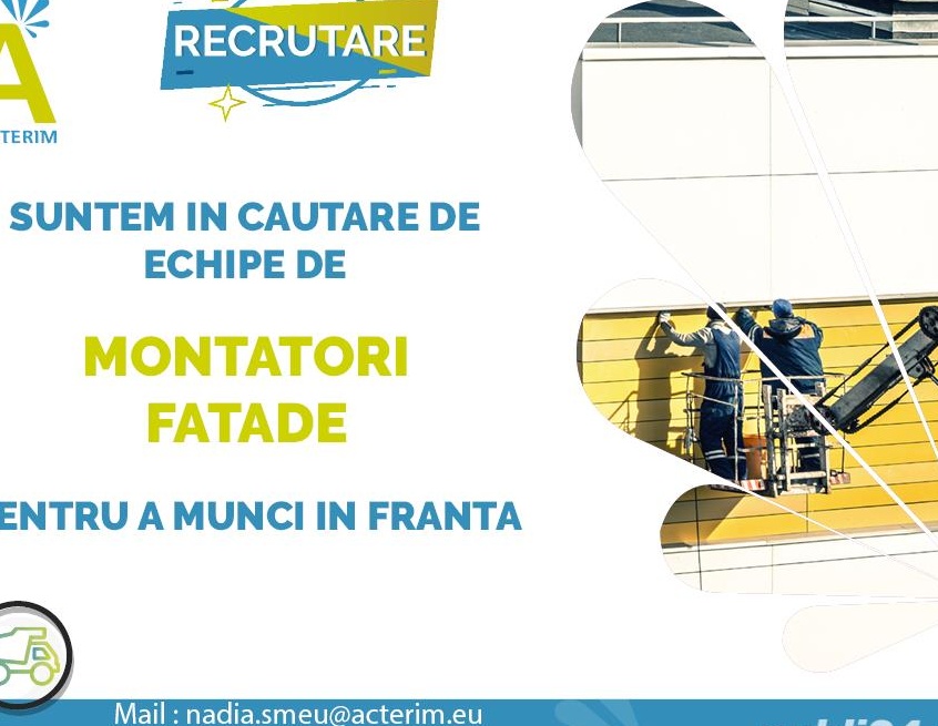Angajam echipe de muncitori in constructii calificati/necalificati in Franta