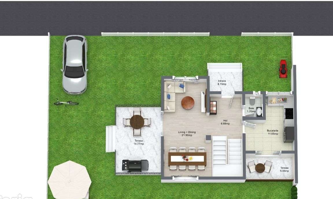 Ansamblul Otopeni Putna Residence - casa 3 camere + living