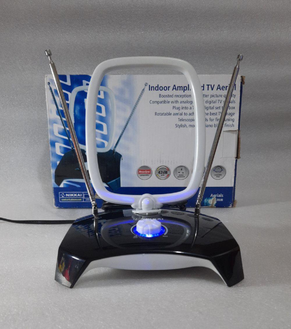 Antena TV de interior cu amplificator NIKKAI A38JB