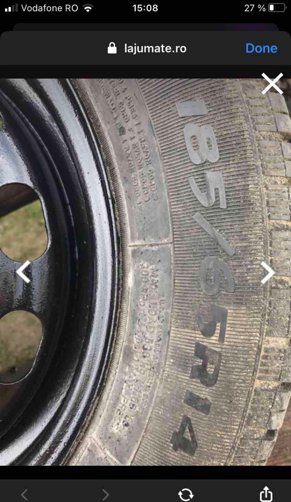 Anvelope cu jante. 185/65 R14