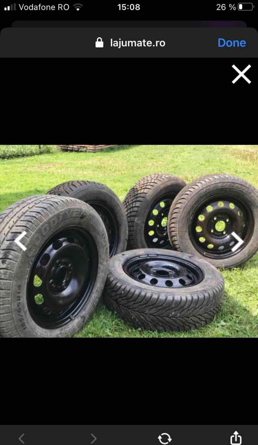 Anvelope cu jante. 185/65 R14
