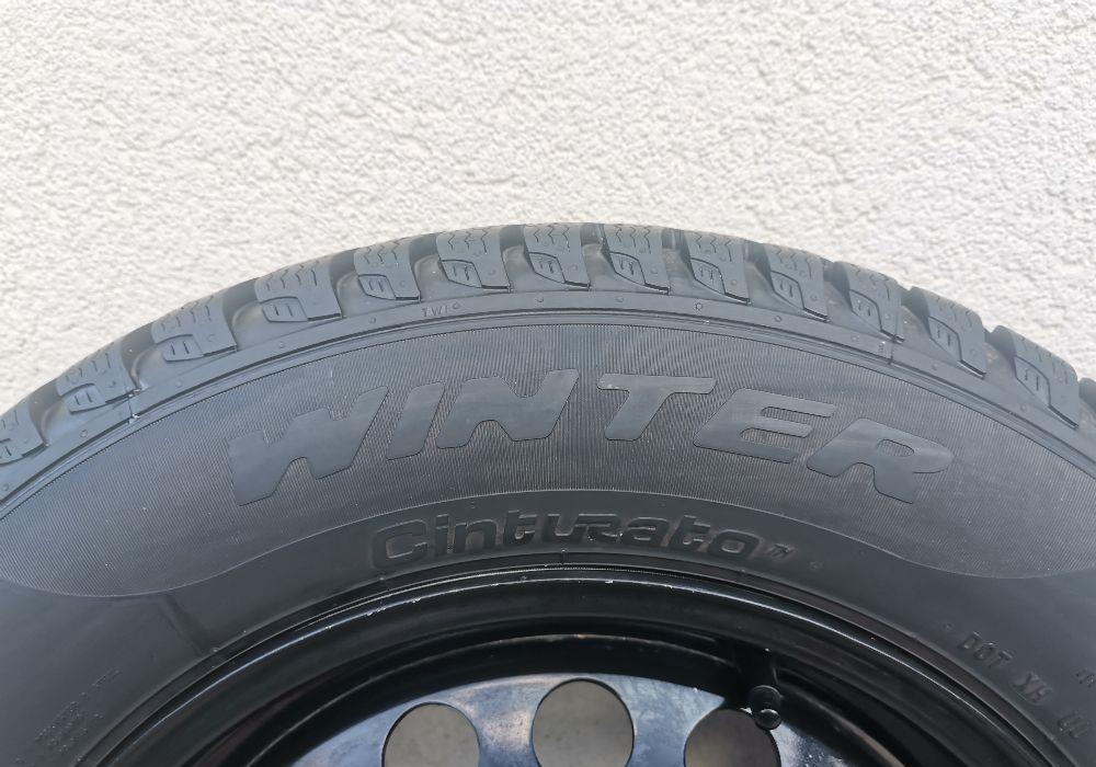 Anvelope iarna Pirelli + jante tabla originale 15" VW Golf 6