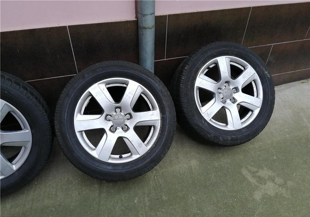 Anvelope /Jante originale Audi A6 225 55 17 Dunlop iarnă, 6-7mm
