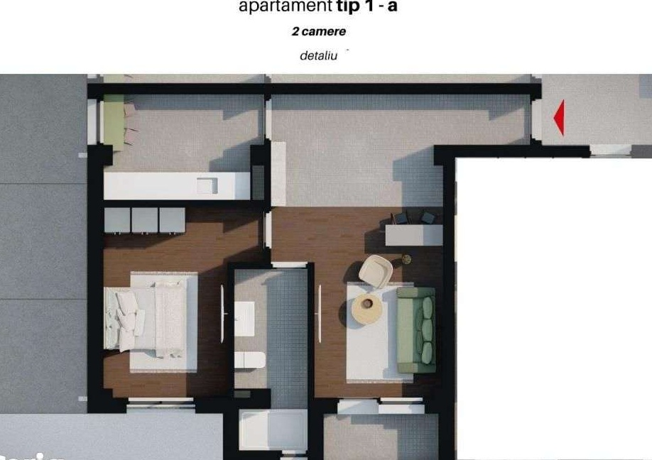 Ap 2 cam, decomandat, ideal investitie, zona CUG