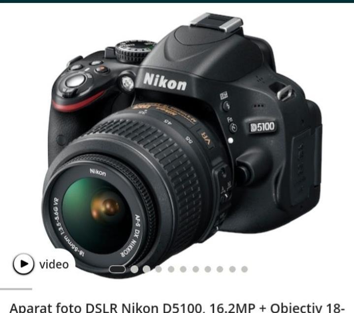 Aparat foto D5100 cu 2 obiective