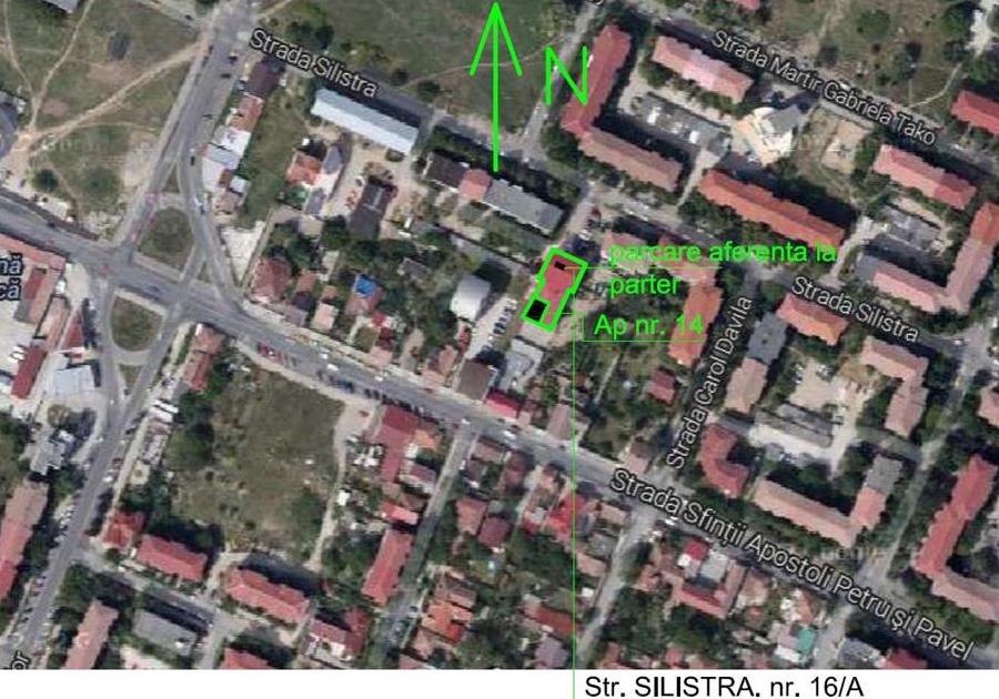 Apartament 2 camere cu loc de parcare la parter