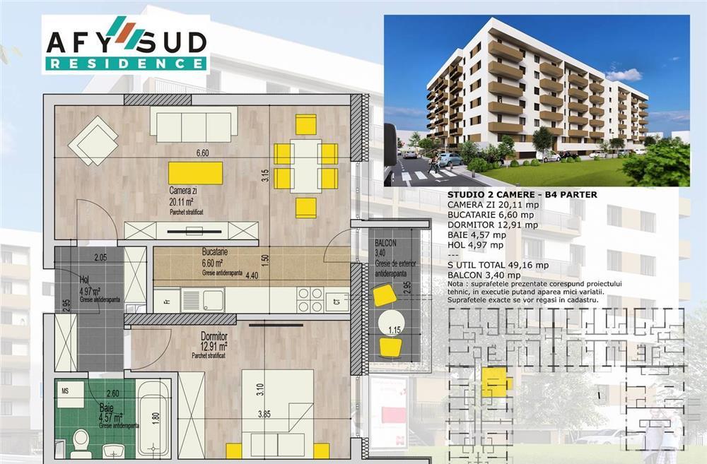 Apartament 2 camere zona Brancoveanu- Grand Arena