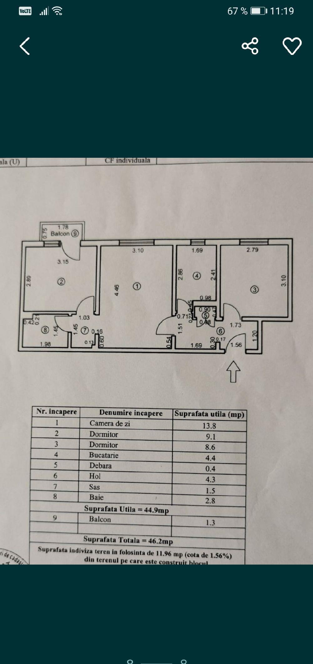 Apartament 3 cam.