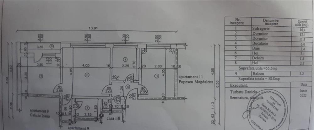 Apartament 3 camere etaj 2/10 - direct proprietar