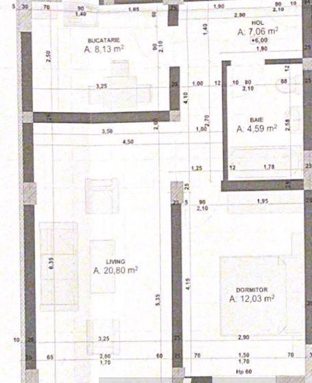 Apartament cu 2 camere ,bucatarie inchisa , in Giroc.