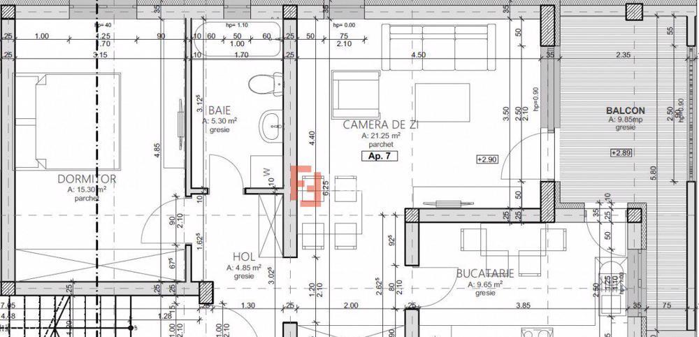 Apartament cu 2 camere in Chisoda - V2983