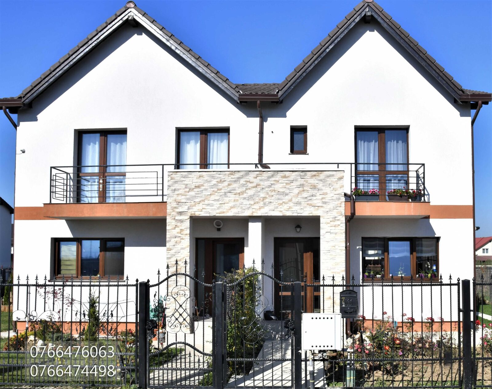 APARTAMENT in CASA singur in curte,Sanpetru,75 mp ,3camere,BRASOV2 bai