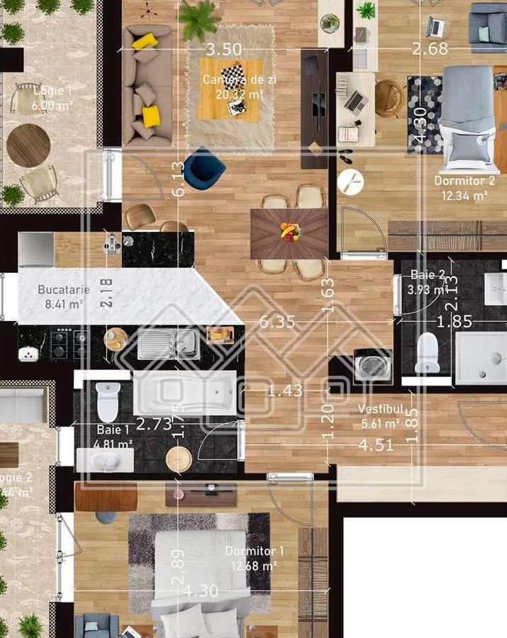 Apartament in Turnisor, bloc cu lift si boxa, ansamblu nou