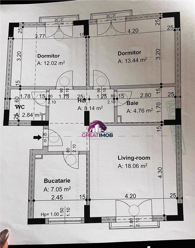 Apartament Lux 3 camere de Vanzare