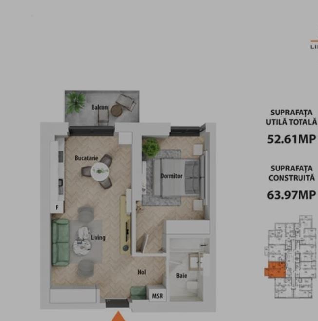 Apartament Nou in NOVUM Politehnica Iuliu Maniu