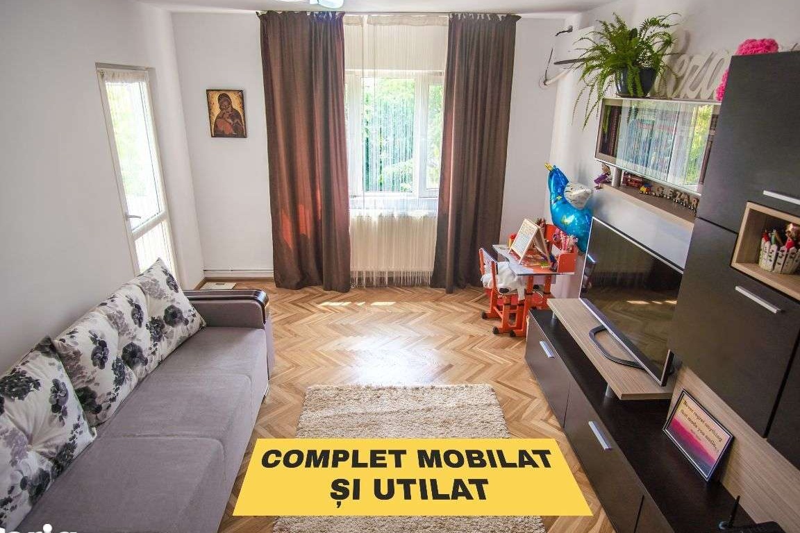 Apartament ultracentral decomandat complet mobilat-utilat 2 balcoane