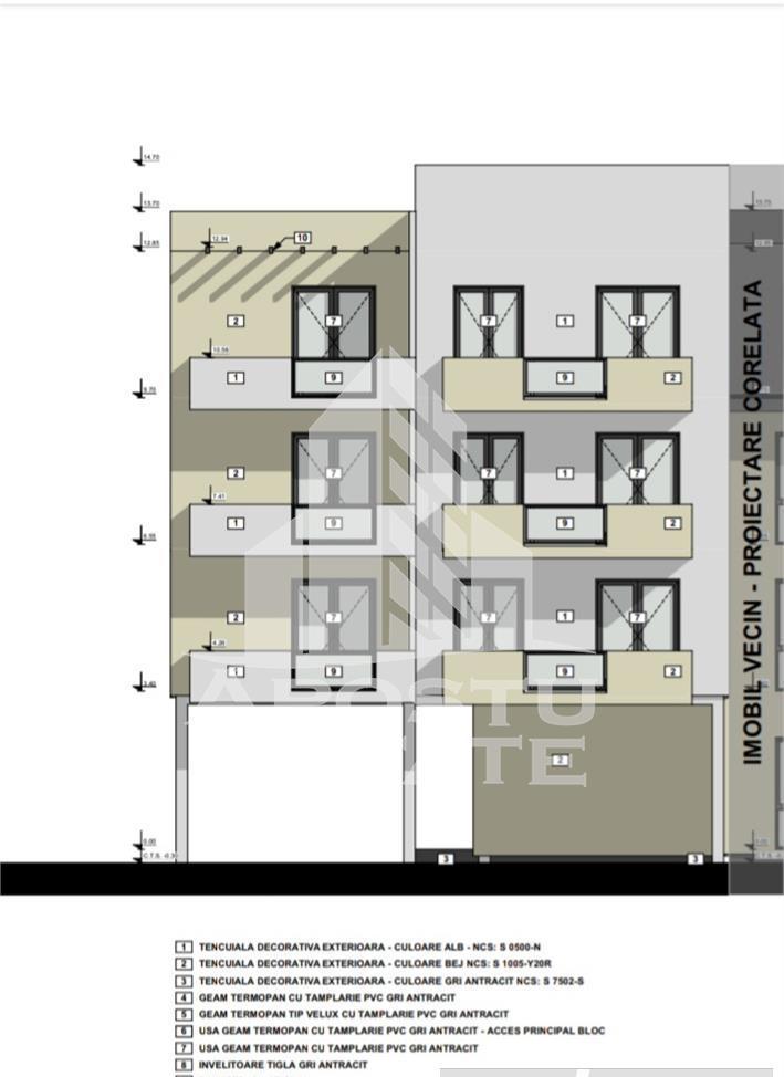 Apartamente cu 2 camere, semidecomandate, etaj intermediar