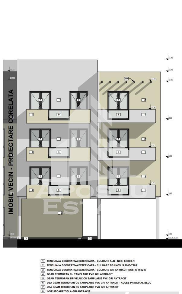 Apartamente cu 2 camere, semidecomandate, etaj intermediar