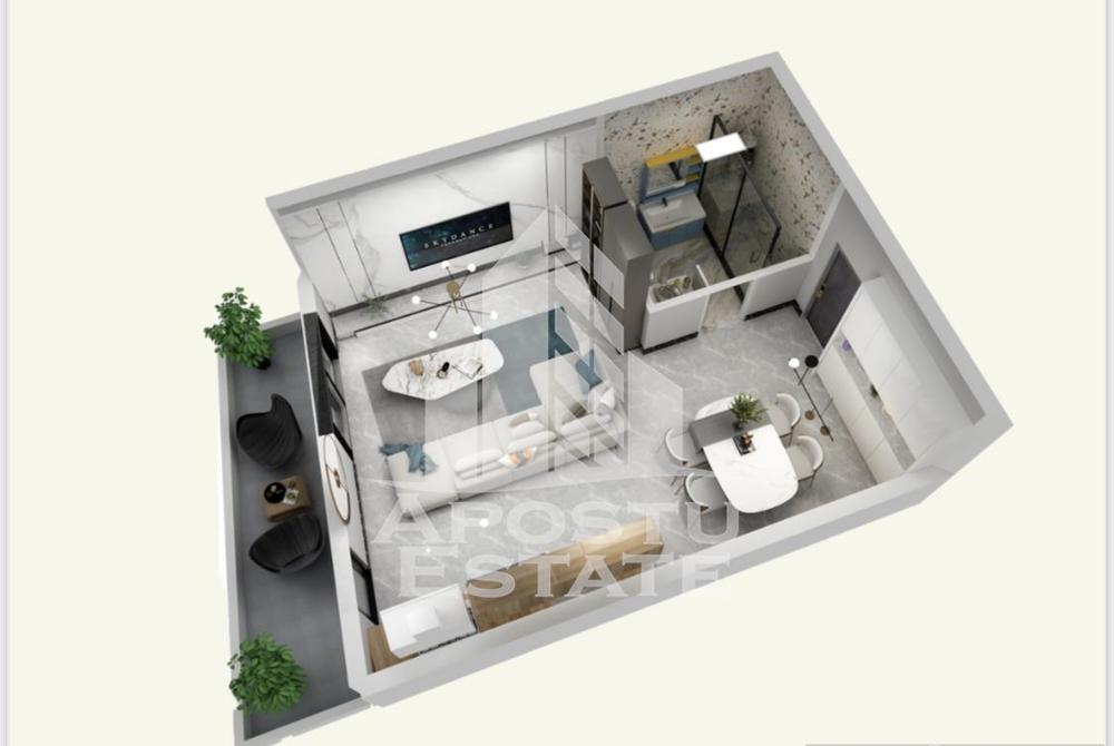 Apartamente cu o camera, la cheie, loc de parcare inclus, Torontalului