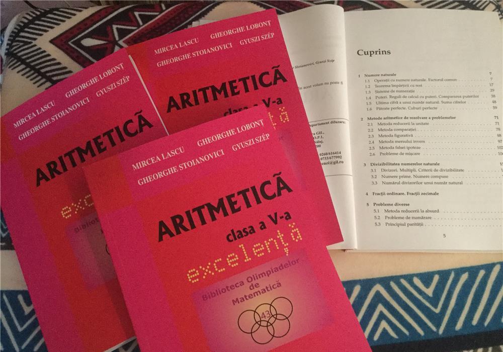 Aritmetica , clasa a V-a, excelenta