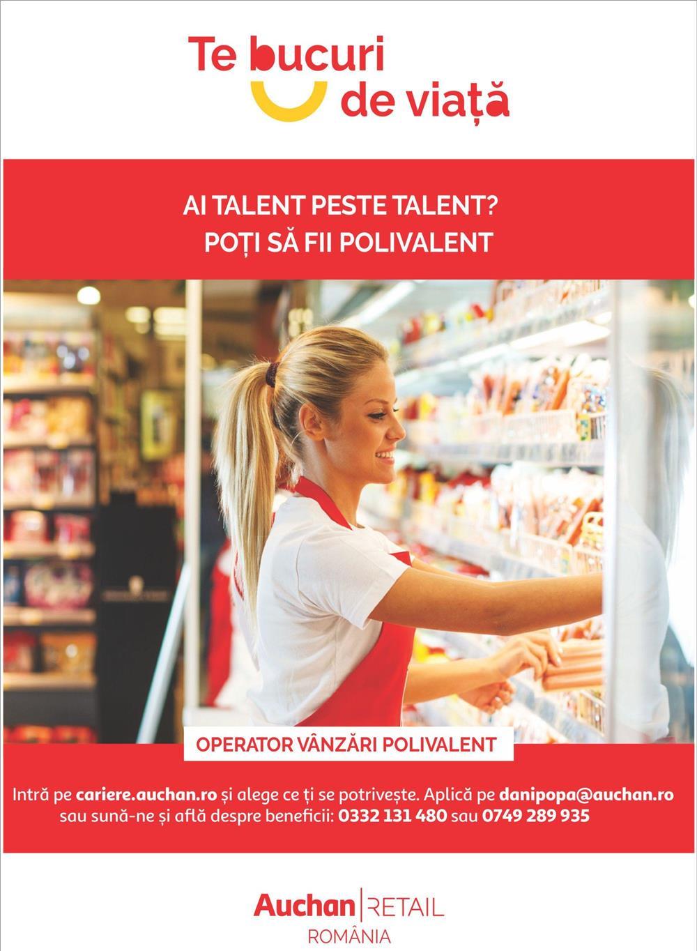 AUCHAN Miroslava angajeaza Operator Vanzari polivalent