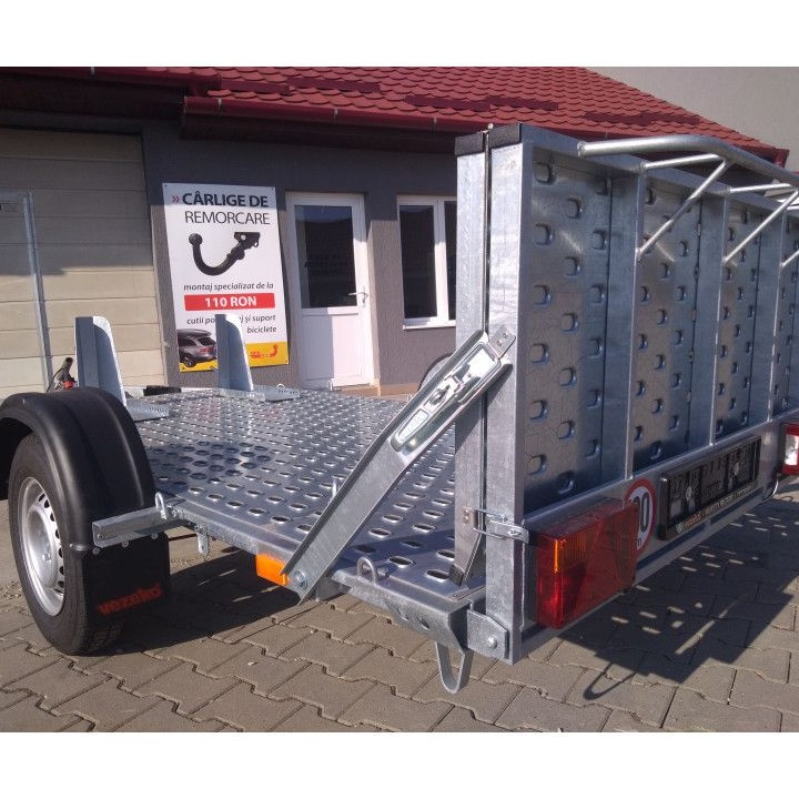 Autocar Remorca auto noua transport motociclete 1t-1,3t cu sistem de franare C.I.V inclus