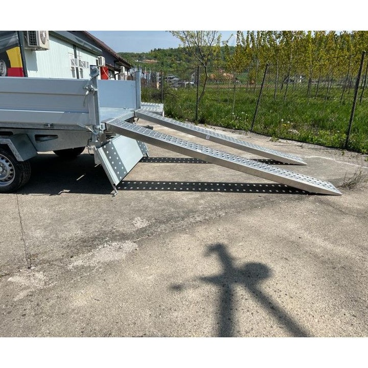 Autocar Remorca basculabila electrohidraulic cu rampe, transport utilaje 3.5t