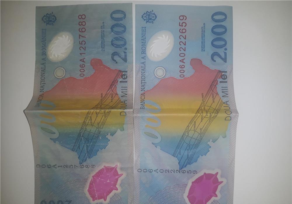 Bagnote 2000 lei cu eclipsa