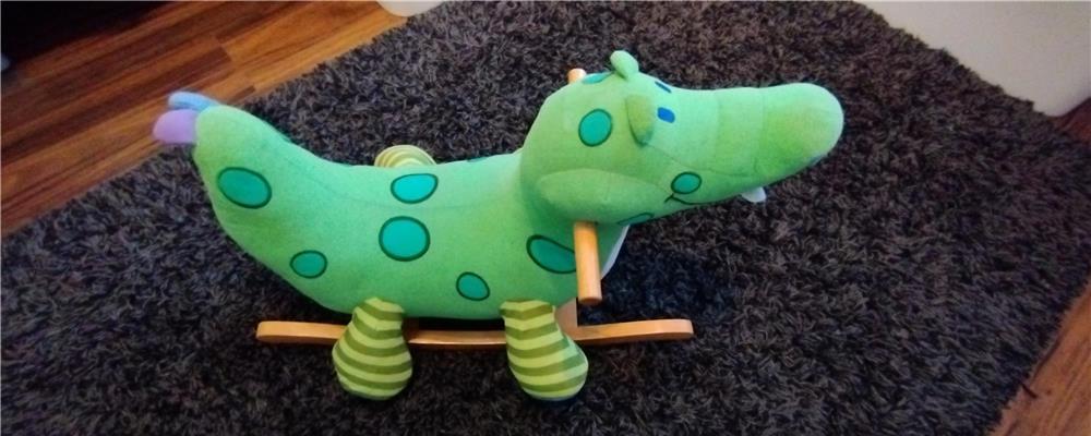Balansoar crocodil lemn