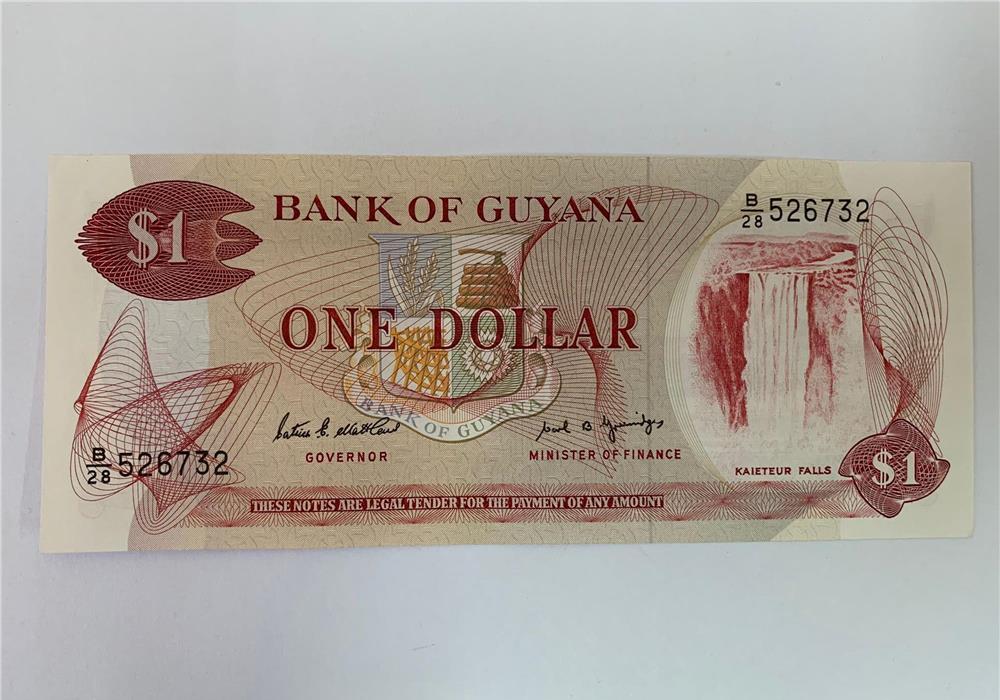 Bancnota 1 DOLAR - 1989 - Guyana Guiana - P-21f