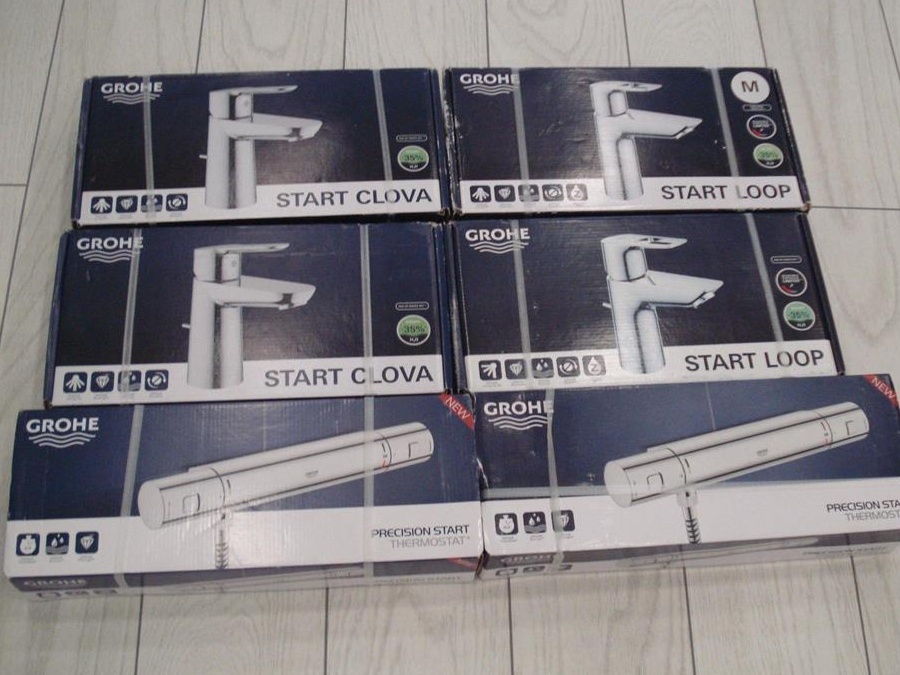 Baterii Grohe modele 2022 cu anti-oparire,limitator presiune
